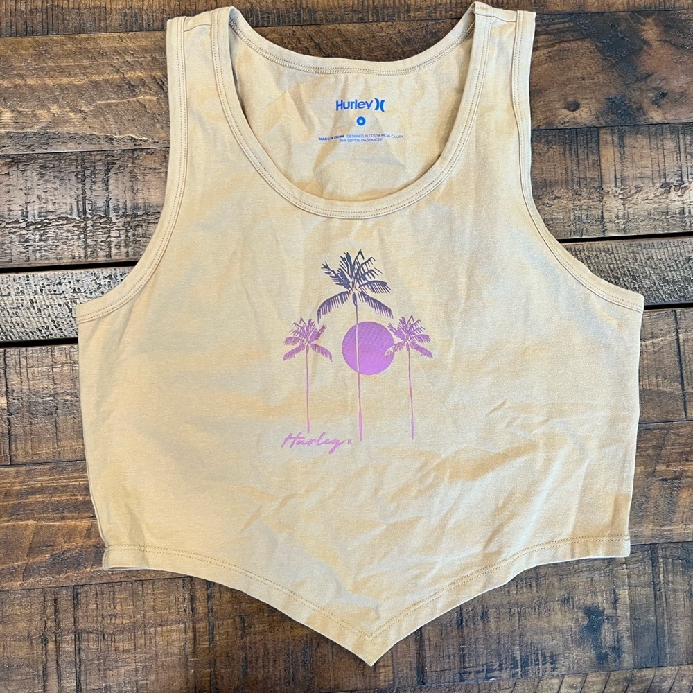 Hurley Beige Sleeveless Top - Picture 1 of 2
